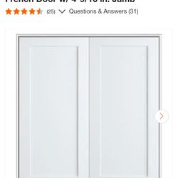 6 Panel  Masonite Shaker Door Comes With The Receiptfrom