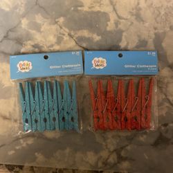 Glitter Clothespins 