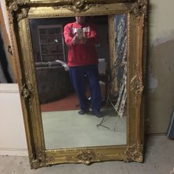 Large antique mirror