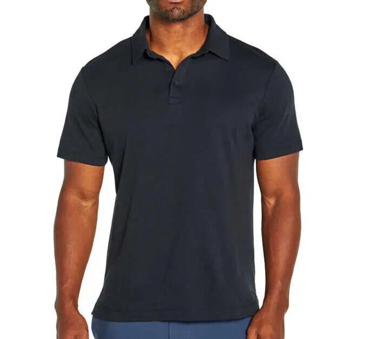 Men’s Banana Republic Black Luxury Touch Polo size L