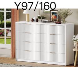 Y97🔥Modern 8-Drawer Fluted Dresser,$160