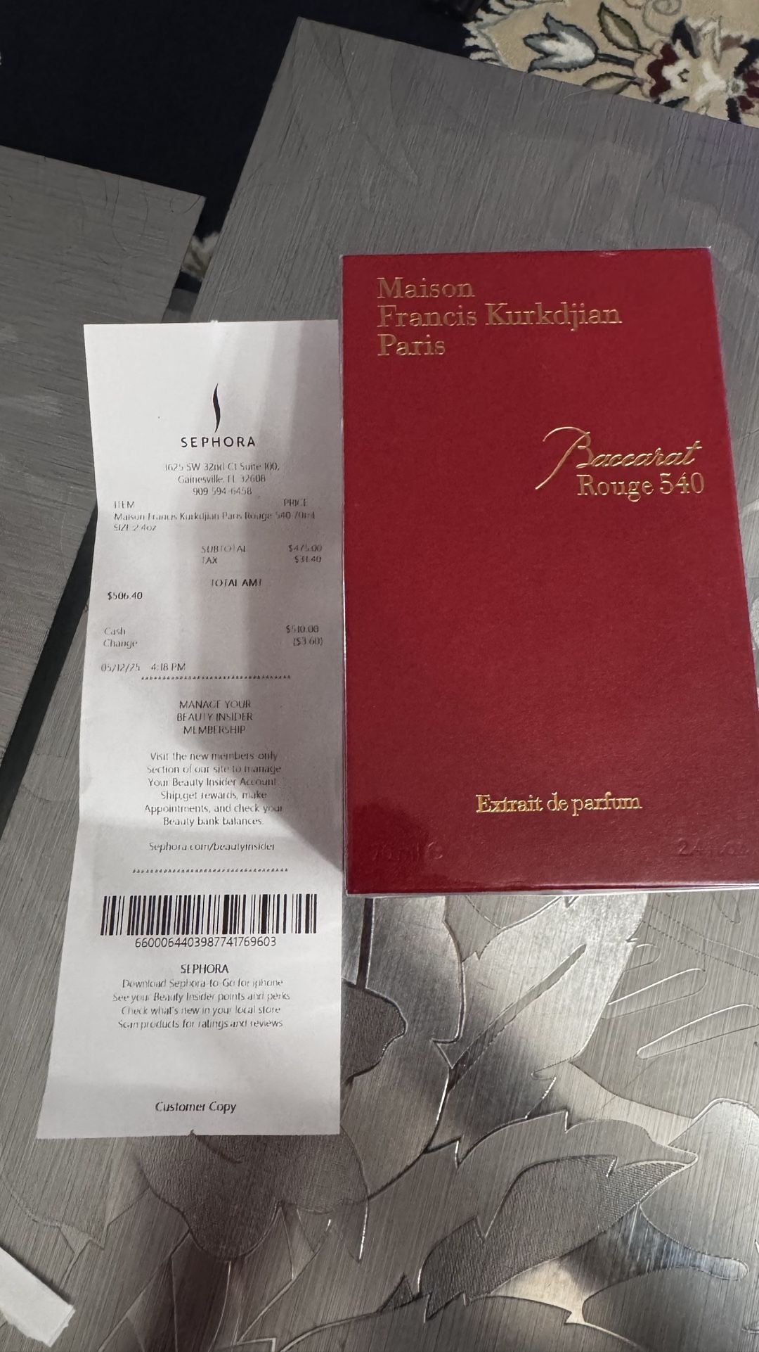 Maison Francis Kurkdjian Baccarat Rouge 540 – 70ml