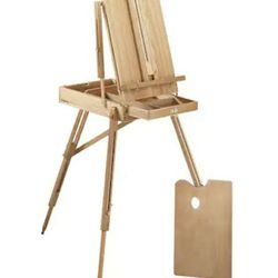 French Sketchbox Wood Floor Travel Easel