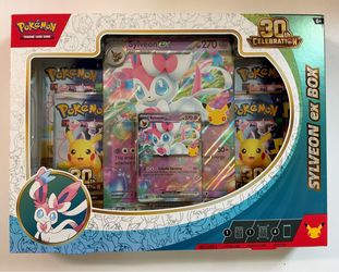 2026 Pokemon Mega Evolution 30th Celebration Sylveon ex Box
