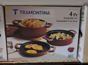 Tramontina Stackable Cast Iron 4-Piece Set