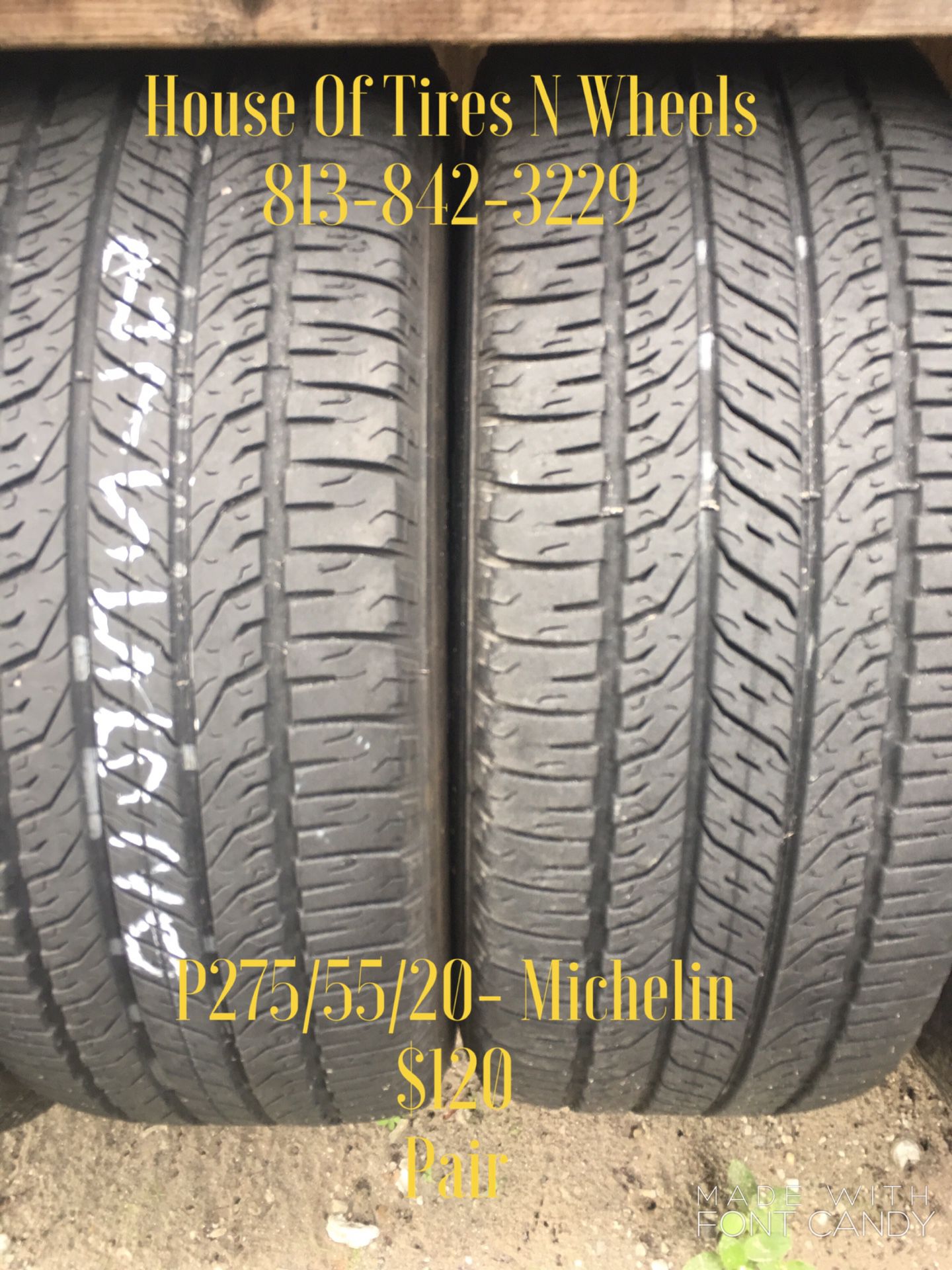 275/55/20- Michelin