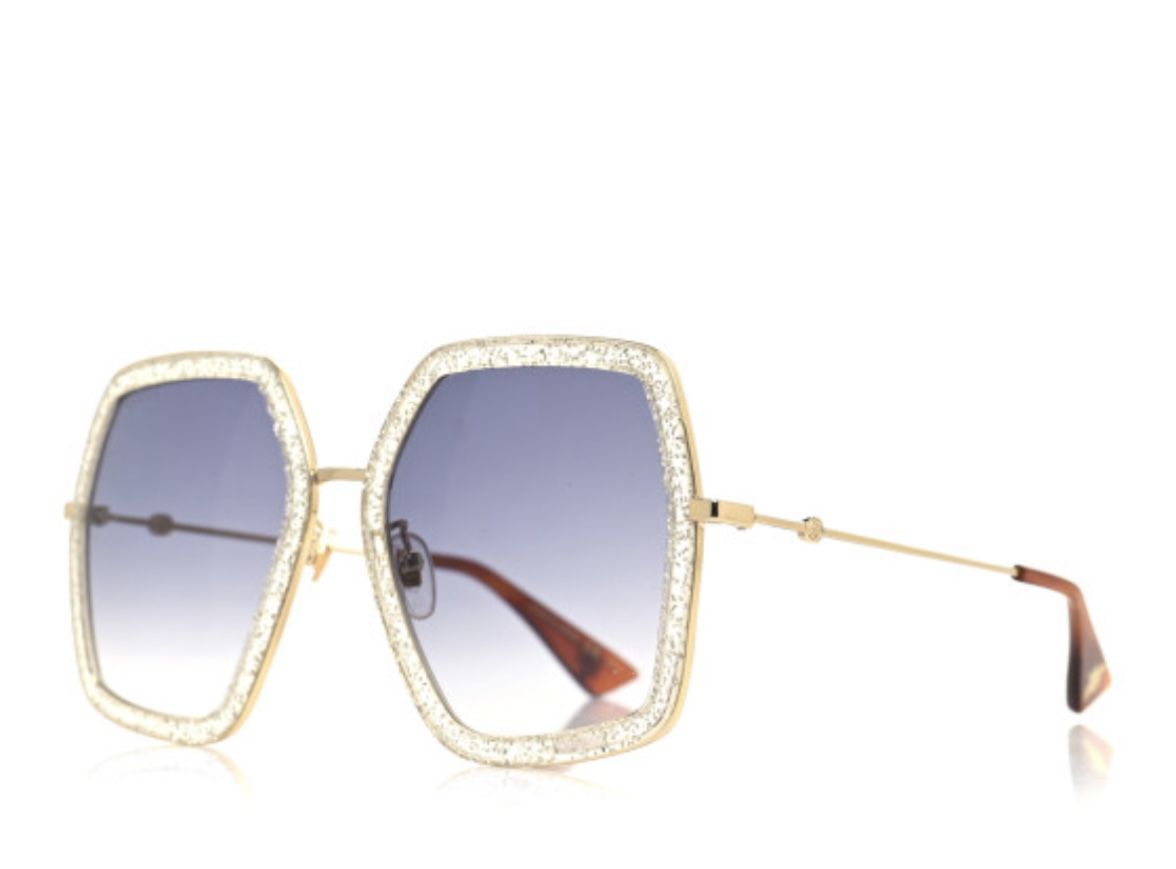 Women’s Gold Glitter Gucci sunglasses 