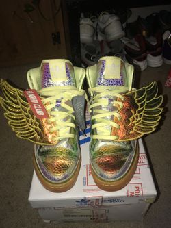 Adidas x Jeremy Scott Wings “Foil” Limited Edition. Sz 9.5 Brand New basically Flightclub authenticated.