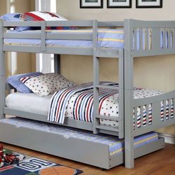 Twin Over Twin Bunk Bed 