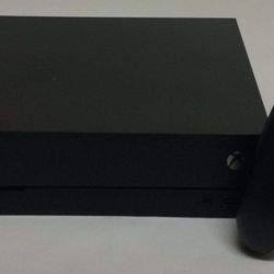 1TB Xbox One X Black Game System (Show Minor Signs Of Wear) 