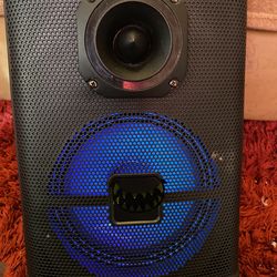 Prv Tweeter 8”audio Pipe On Plastic Casing With Light 