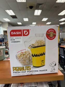 Dash Peanut Fresh Pop Popcorn Maker, Yellow