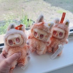 Three Orange Monster Plushy Together Bundle