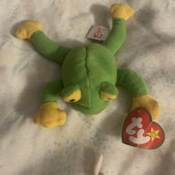 Original TY teenie Beanie Baby Smoochy The Frog 