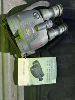 Canon image stabilizing 18x50 binoculars