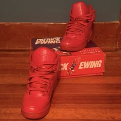 Patrick Ewing 33 Hi - Triple Red Statement Sneakers