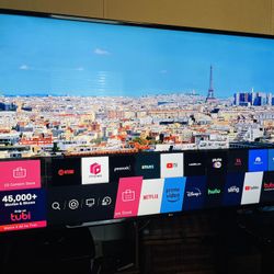 Very Nice! 65 Inch LG Smart 4K UHD TV W/ OG Remote! Also Selling Vizio Soundbar & Subwoofer!!