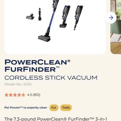 BISSELL PowerClean FurFinder Cordless Stick Vaccuum