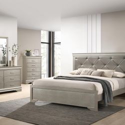 Queen Bed Dresser Mirror Chess Nightstand $1500