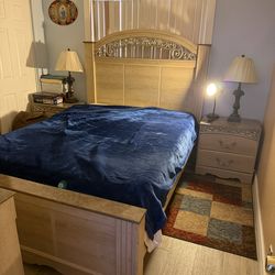 Queen 5 Piece Bedroom Set With Mattress