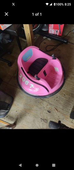 Kids toy bumper car pink