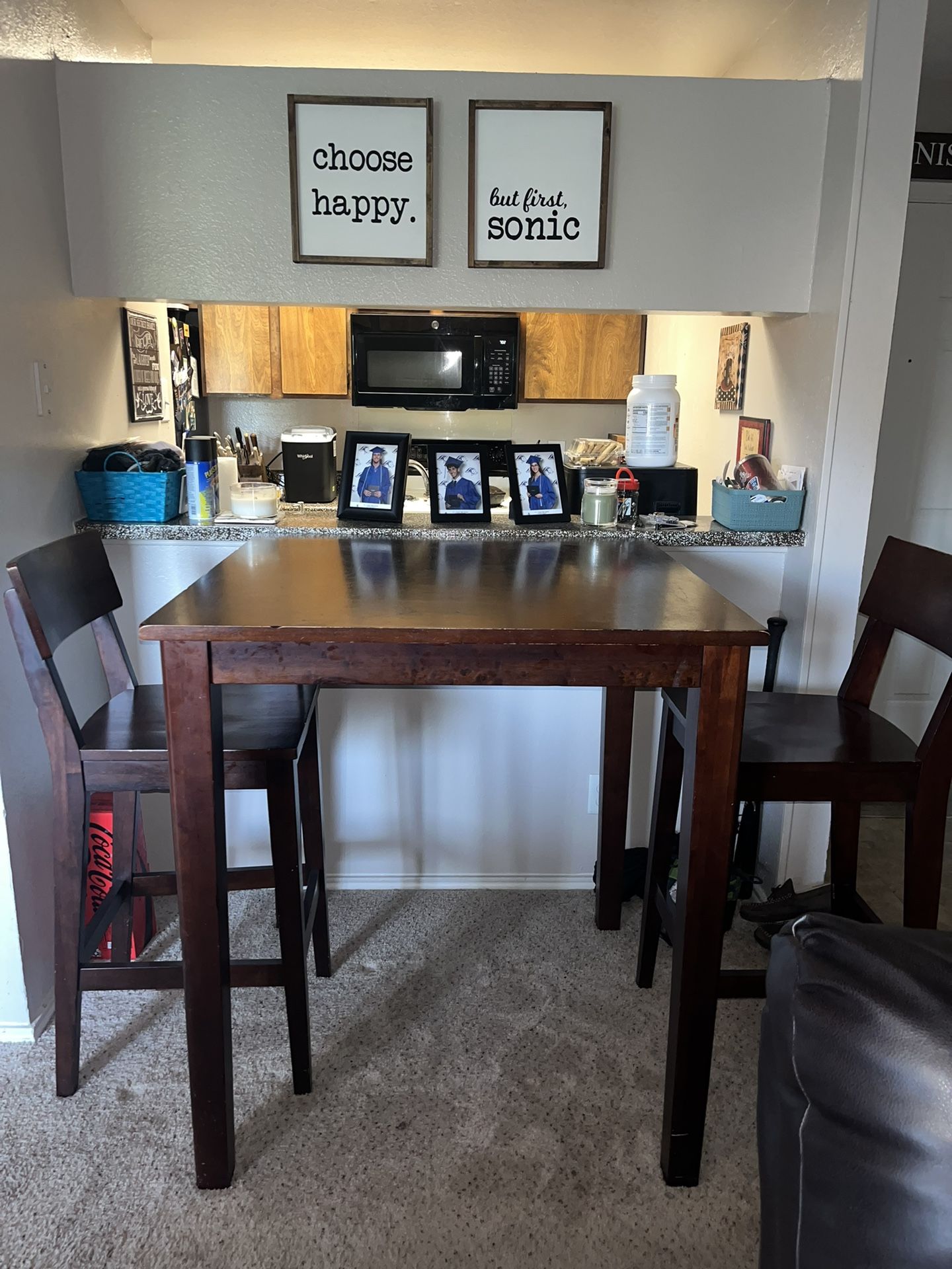 FREE Counter Height Kitchen Table w/3 Chairs