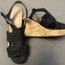 Women’s Black Wedges Size 9
