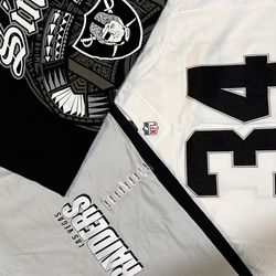 Raiders Jersey and T shirts bundle