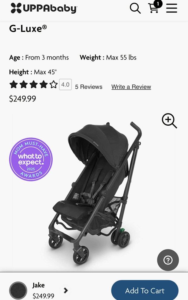 Uppababy LUXE Stroller 