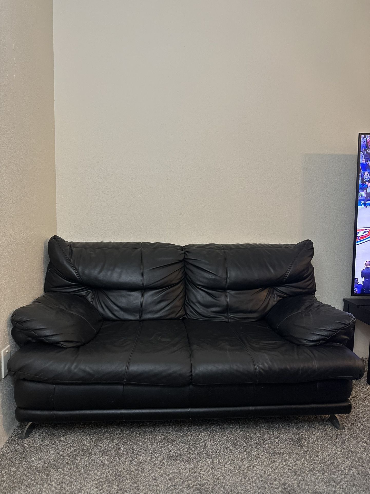 Black Leather Couch