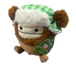 NWT BENNY Bigfoot Trapper Hat Christmas Holiday Squishmallow Plush Toy 2023 Gift Idea. 