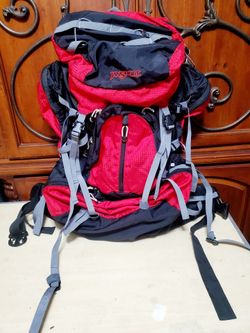 JanSport Humboldt 82L Internal Frame Hiking Backpack Red/Black - Excellent Condition
