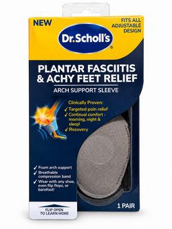 NEW Dr. Scholl's Plantar Fasciitis Arch Support Sleeve