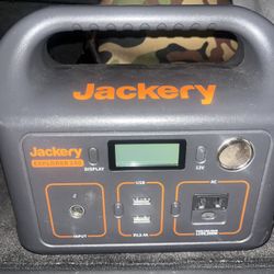 Jackery Portable Power Station Explorer 240, 240Wh Backup Lithium Battery, 110V/200W Pure Sine Wave AC Outlet, Solar Generator for Outdoors Camping Tr