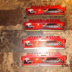 G.Skill Ripjaws 16GB  4x4GB DDR3 1866 MHz Desktop Ram