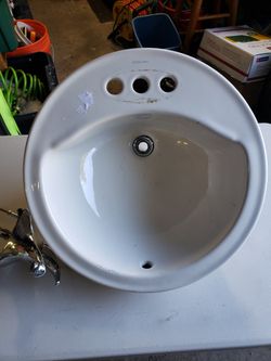 Sterling (Kohlar) 19" Drop In Sink & Faucet 