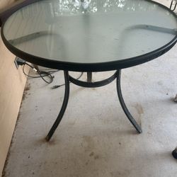 Glass Top Table