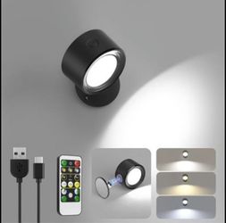 Cordless Bedside LED Wall Light With Remote