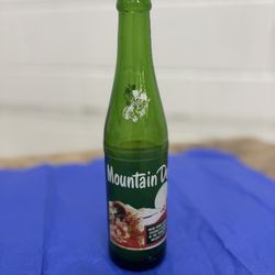 Mountain Dew Collectible 10oz Soda Bottle Vintage 1960s Hillbilly
