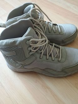 Tan high top sneakers