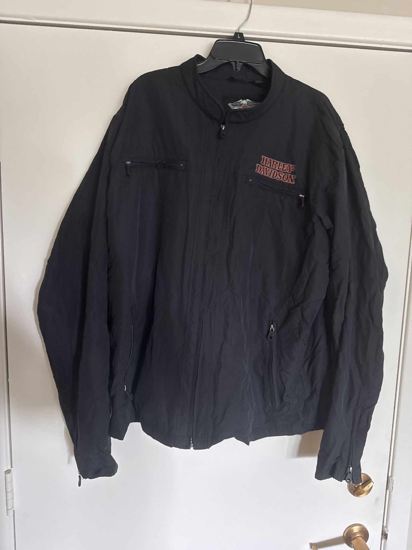 Harley Davidson Men’s Skull Flames Lightweight Jacket – Size 2XL Tall