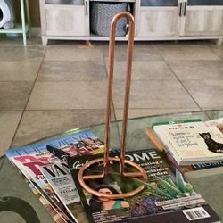 Heavy Rose Gold Color Paper Towel Holder