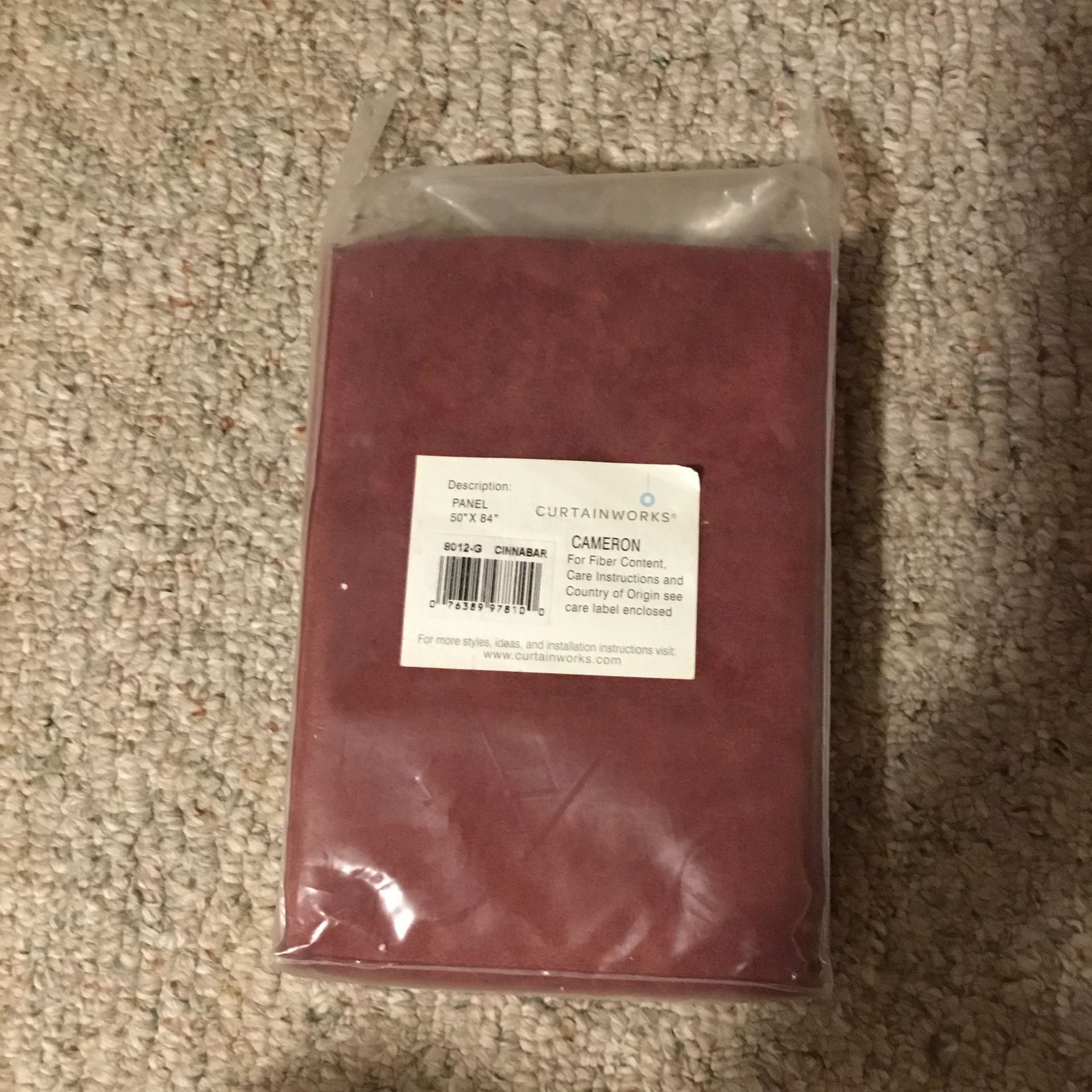 Cameron 84” Microsuede Tabtop Single Curtain Panels (4 Total), Never Used, In Original Packaging