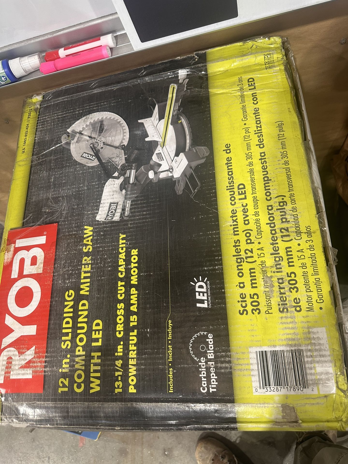 Ryobi 12 in. SLIDING COMPOUND MITER SAW