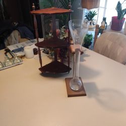 Small Three Layer Shelf And Tall Beer Mug With Holder