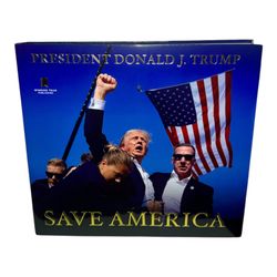 PRESIDENT DONALD J TRUMP SIGNED AUTOGRAPHED BOOK “SAVE AMERICA” 2024