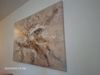 Abstract Art with Gold Foil