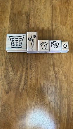 Stampin Up! Rubber Stamps From 1999, Floral