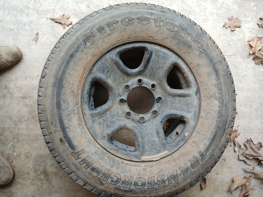 275/70R18 - 8 Lug Wheel And Tire - Unused