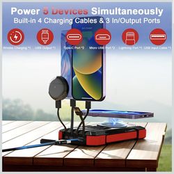 Solar Charger Power Bank with flashlight- 49800mAh